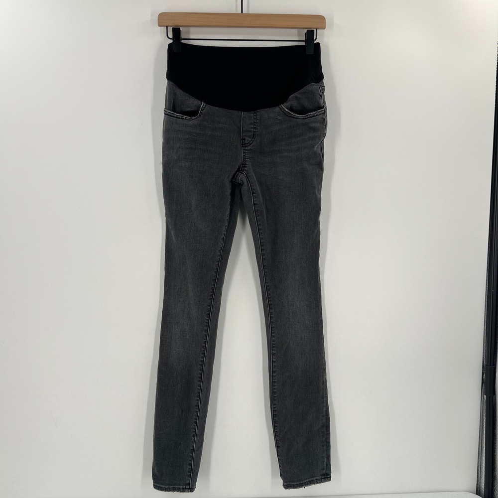 Hatch Maternity Jeans Women 25 Dark Wash Skinny Leg Stretch Over Belly Pants - Picture 10 of 10